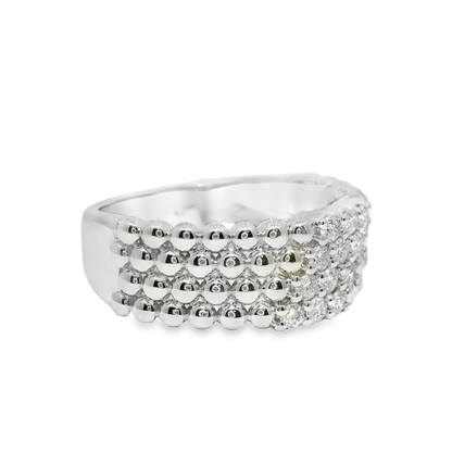 0.34CT Diamond Ring 14k White Gold