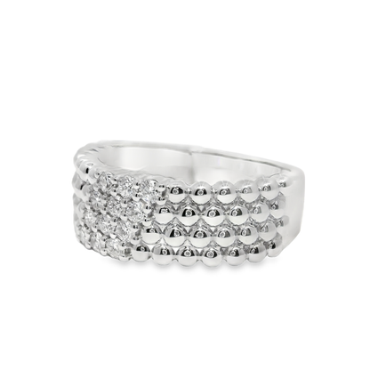0.34CT Diamond Ring 14k White Gold