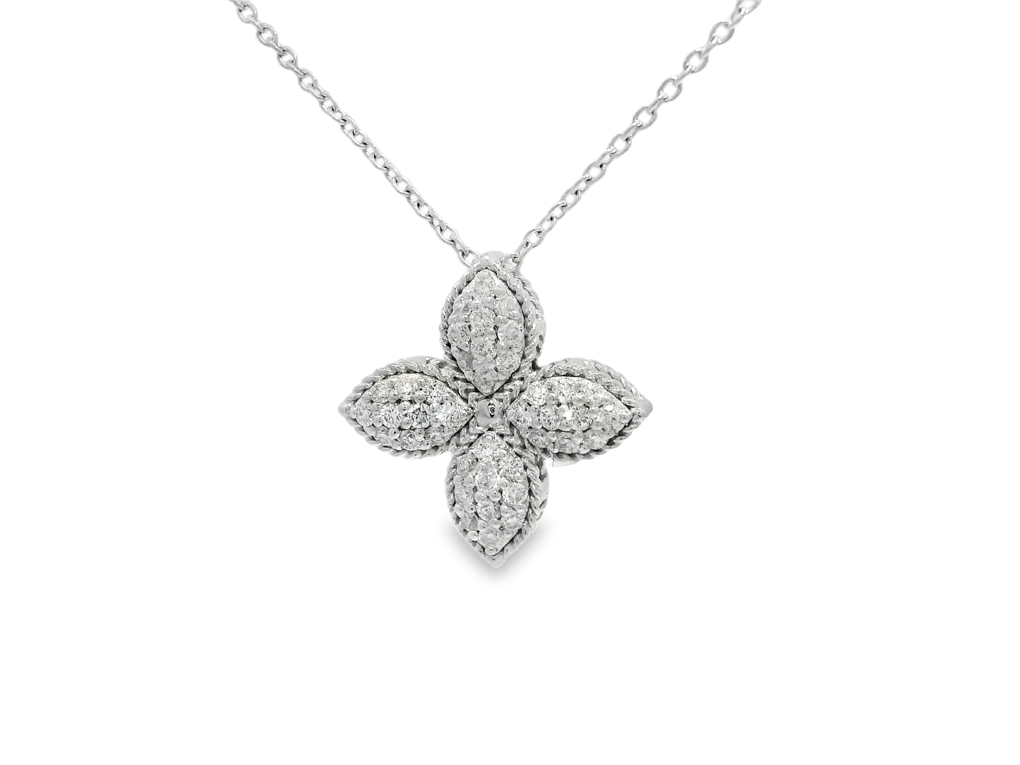 0.48CT Diamond Pendant 18k White Gold