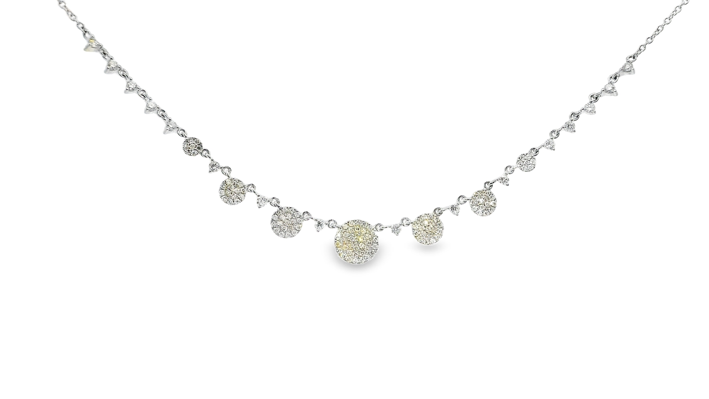 0.67CT Diamond Pendant 14k White Gold