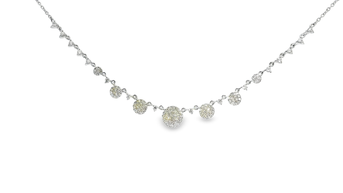 0.67CT Diamond Pendant 14k White Gold