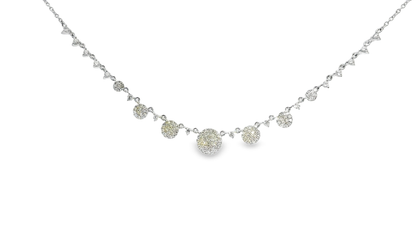 0.67CT Diamond Pendant 14k White Gold