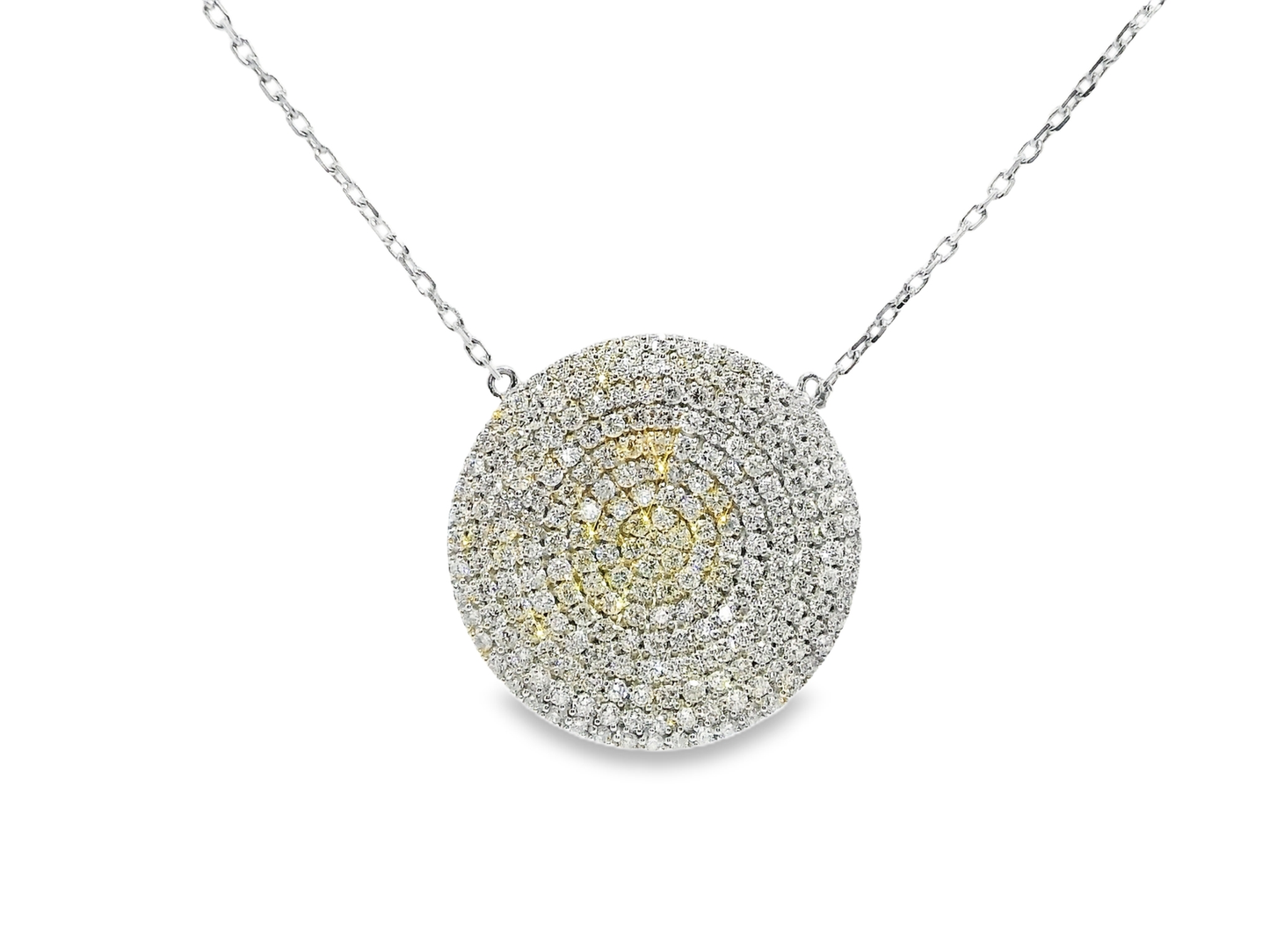 1.93CT Diamond Pendant 14k White Gold