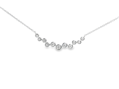 0.17CT Diamond Pendant 14k White Gold