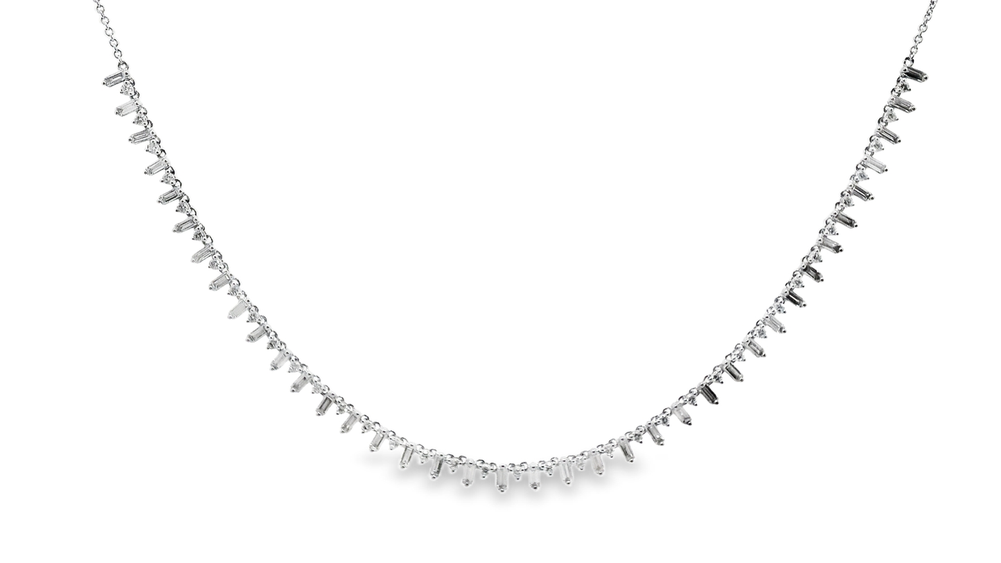 1.93CT Diamond Pendant 14k White Gold