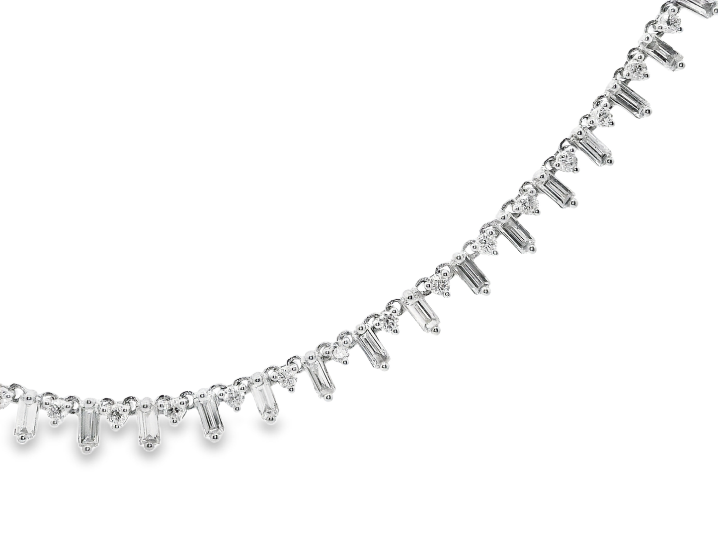 1.93CT Diamond Pendant 14k White Gold