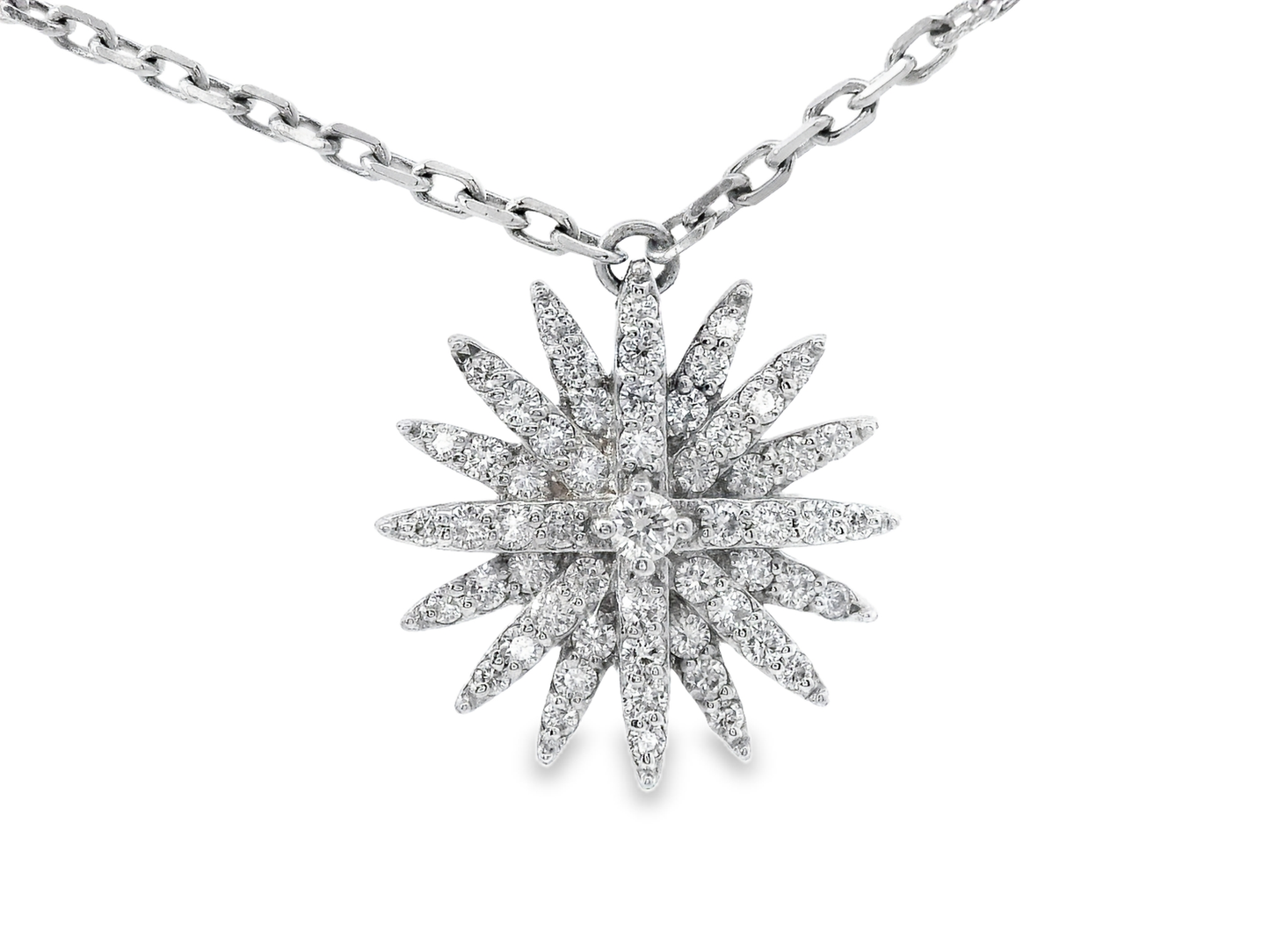 1.86Ct Diamond Pendant 14k White Gold