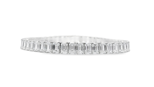 14.315CT Lab Diamond Tennis Bracelet 14k White Gold