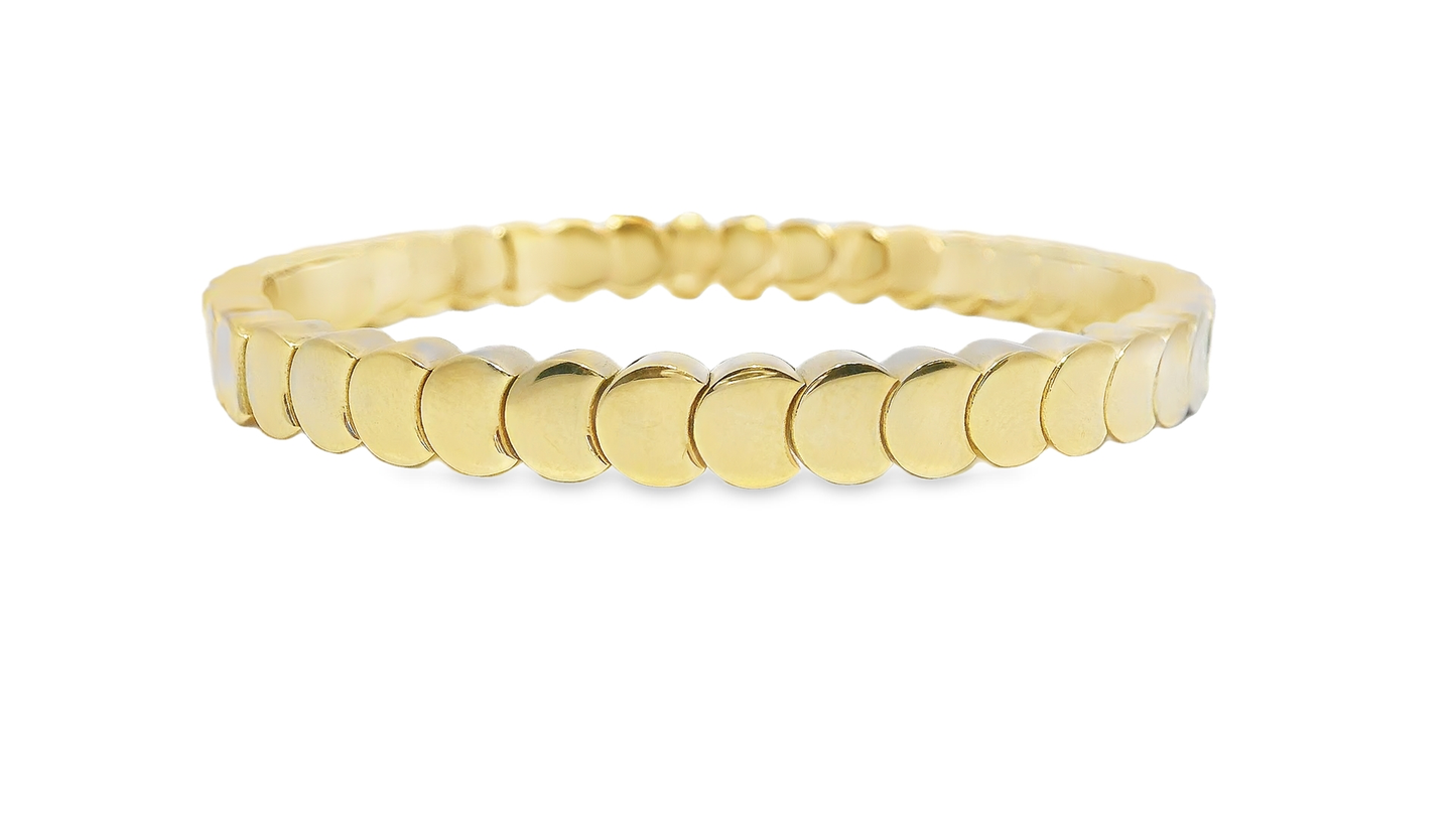 Plain Stretch Bangle 14k Yellow Gold