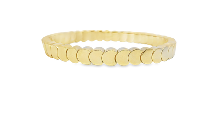 Plain Stretch Bangle 14k Yellow Gold