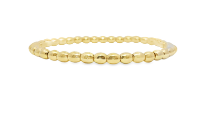 Plain Stretch Bangle 14k Yellow Gold