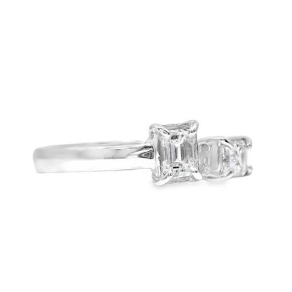 0.52CT Diamond Ring 18k White Gold