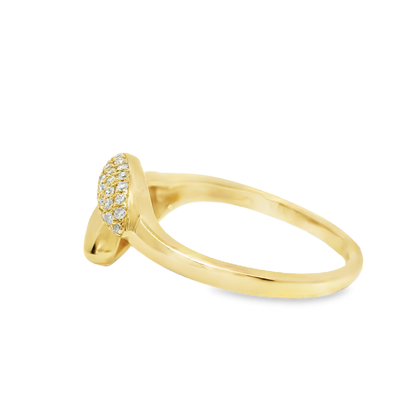 0.13CT Diamond Ring 14k Yellow Gold