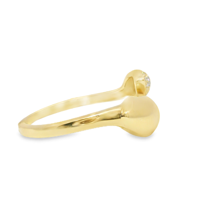 0.13CT Diamond Ring 14k Yellow Gold