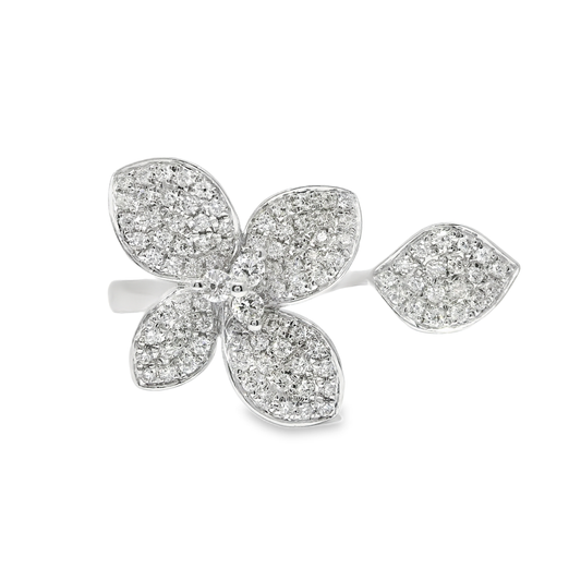 0.48CT Diamond Ring 14k White Gold