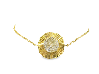 0.20CT Diamond Bracelet 14k Yellow Gold