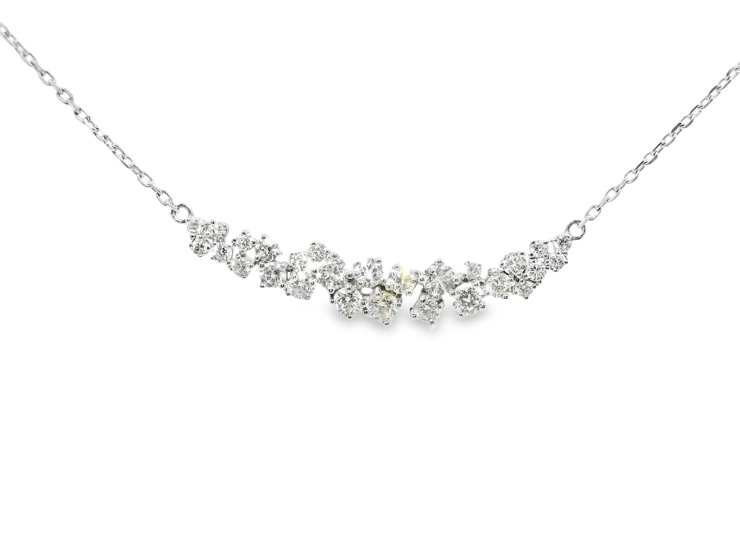 1.40CT Diamond Pendant 18k White Gold