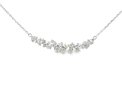 1.40CT Diamond Pendant 18k White Gold