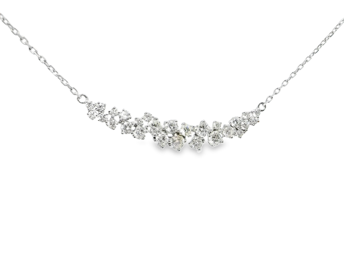 1.40CT Diamond Pendant 18k White Gold