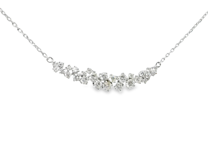 1.40CT Diamond Pendant 18k White Gold