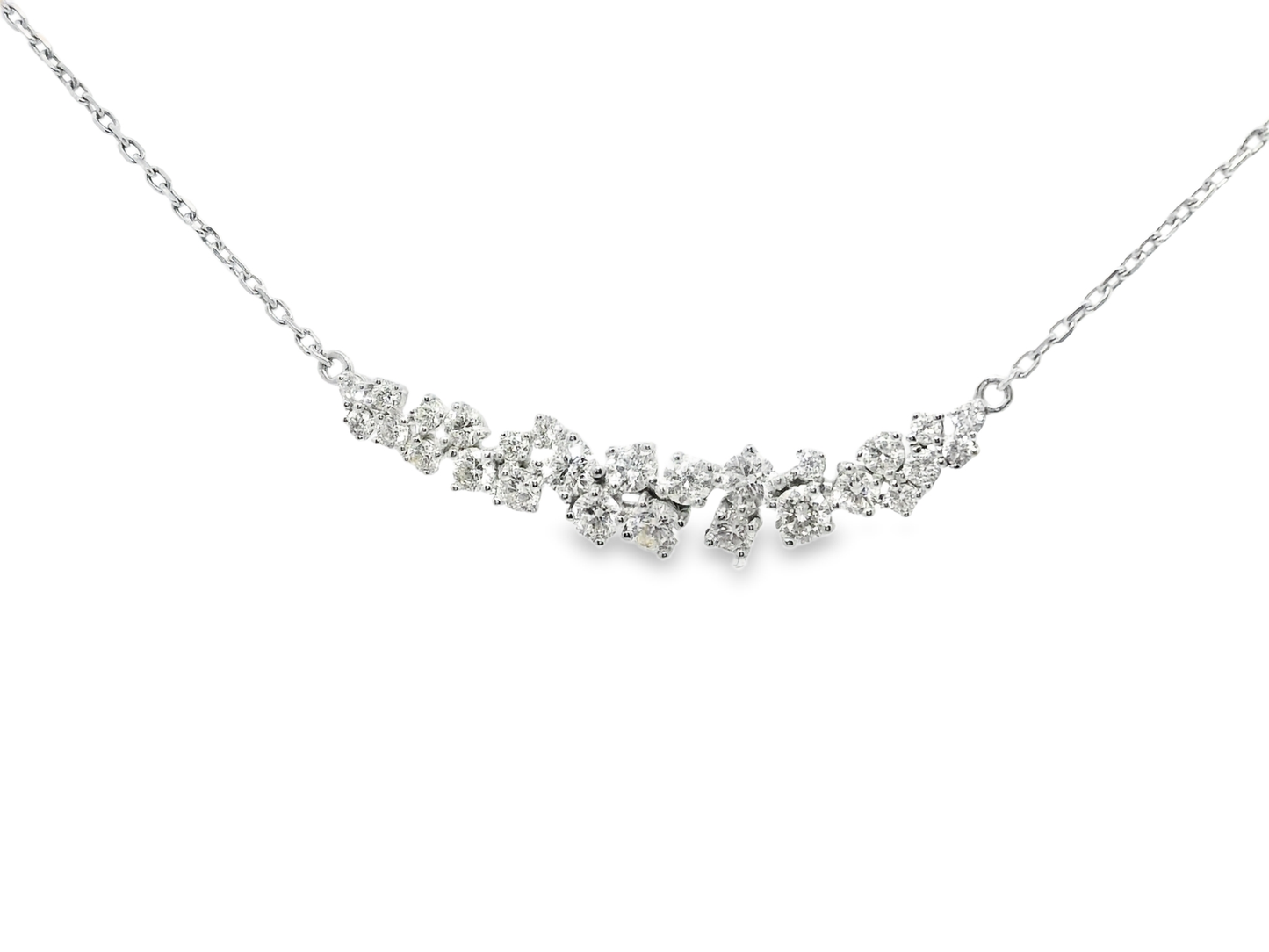 1.40CT Diamond Pendant 18k White Gold