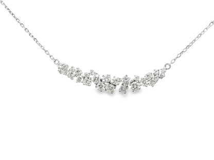 1.40CT Diamond Pendant 18k White Gold