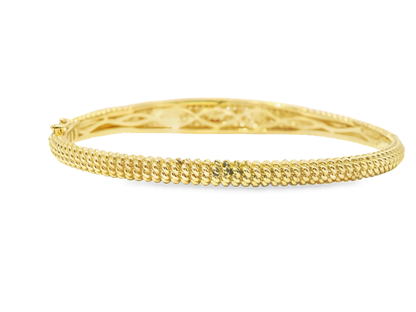 1.50Ct Diamond Bangle 14k Yellow Gold