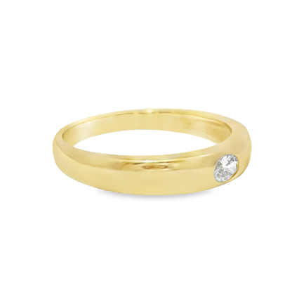 0.10CT Diamond Ring 18k Yellow Gold