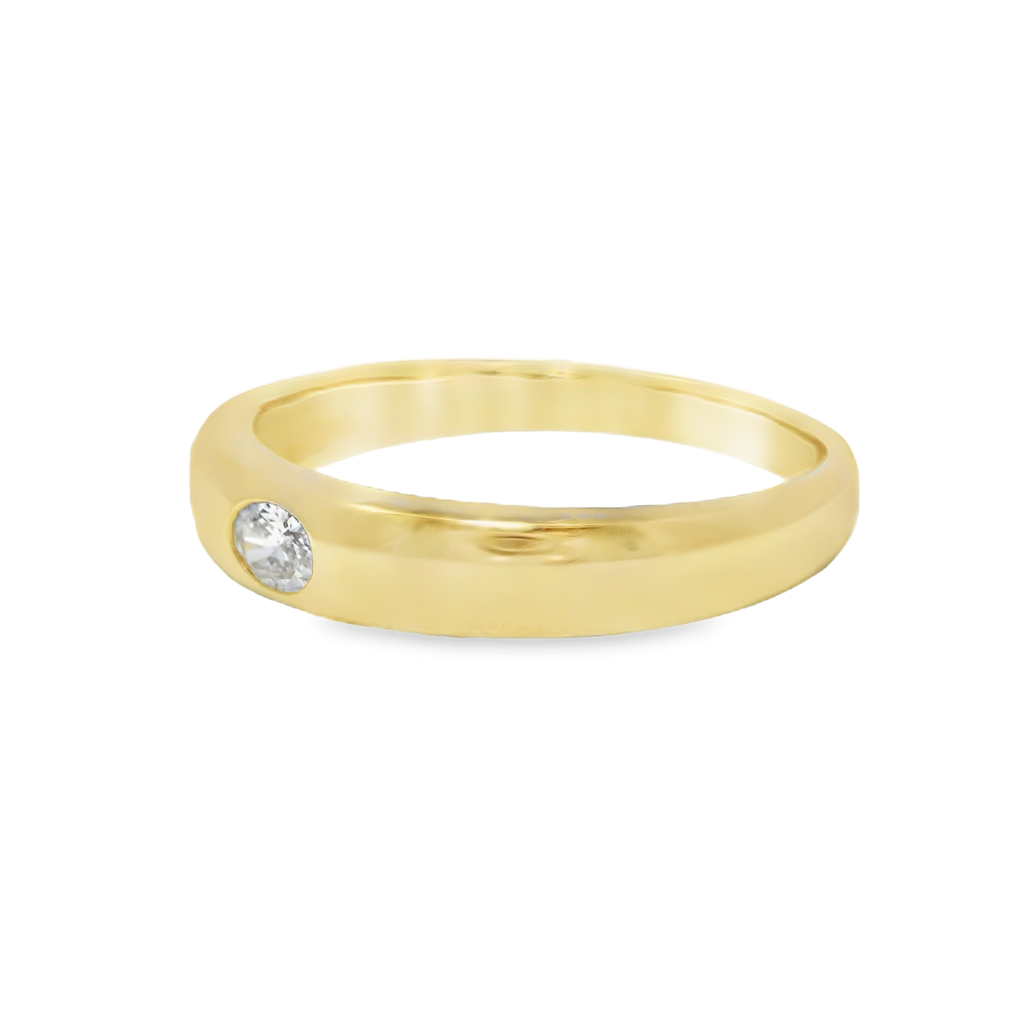 0.10CT Diamond Ring 18k Yellow Gold