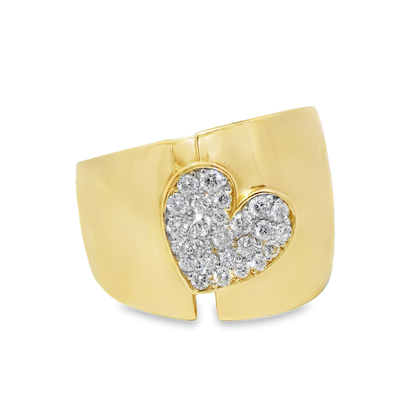 0.44CT Diamond Ring 18k Yellow Gold