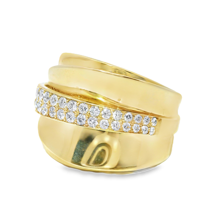 0.66CT Diamond Ring 14k Yellow Gold