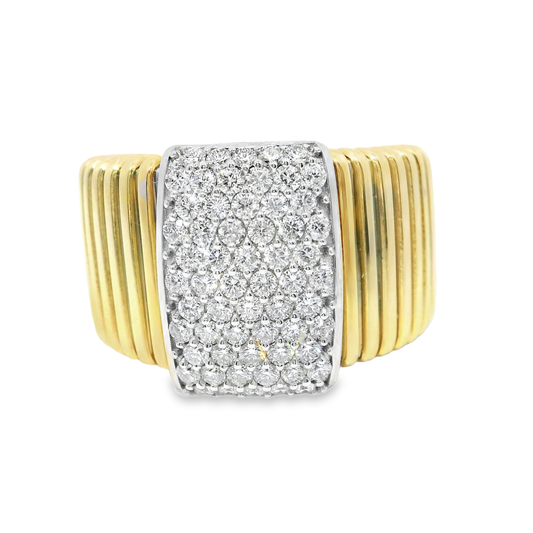 0.73CT Diamond Ring 14k Yellow Gold