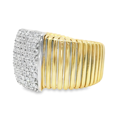 0.73CT Diamond Ring 14k Yellow Gold