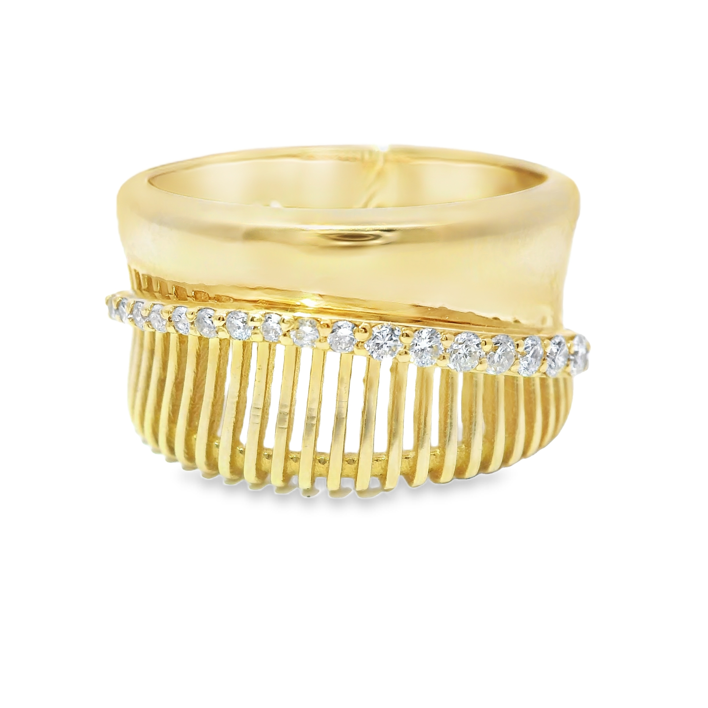 0.22CT Diamond Ring 14k Yellow Gold