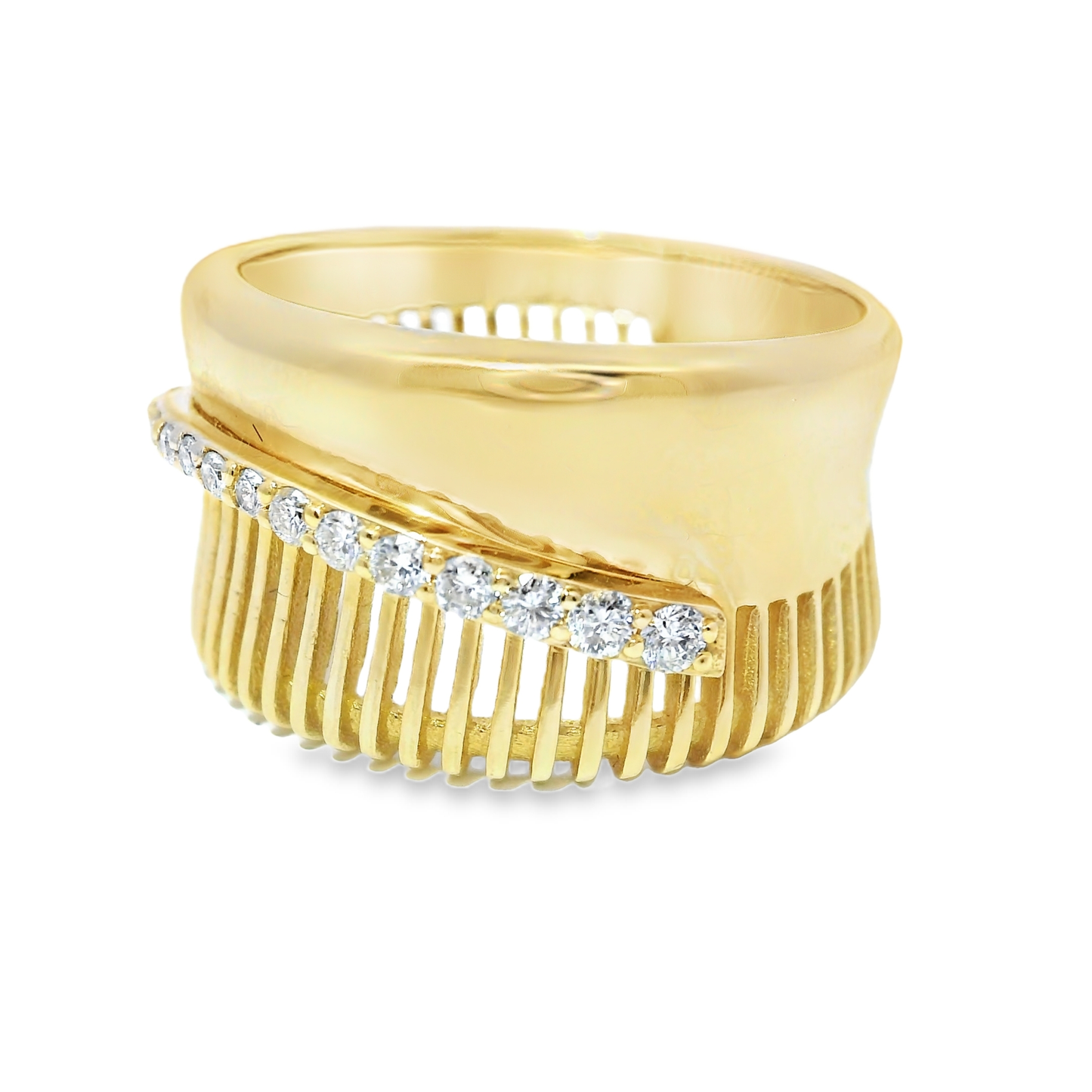 0.22CT Diamond Ring 14k Yellow Gold