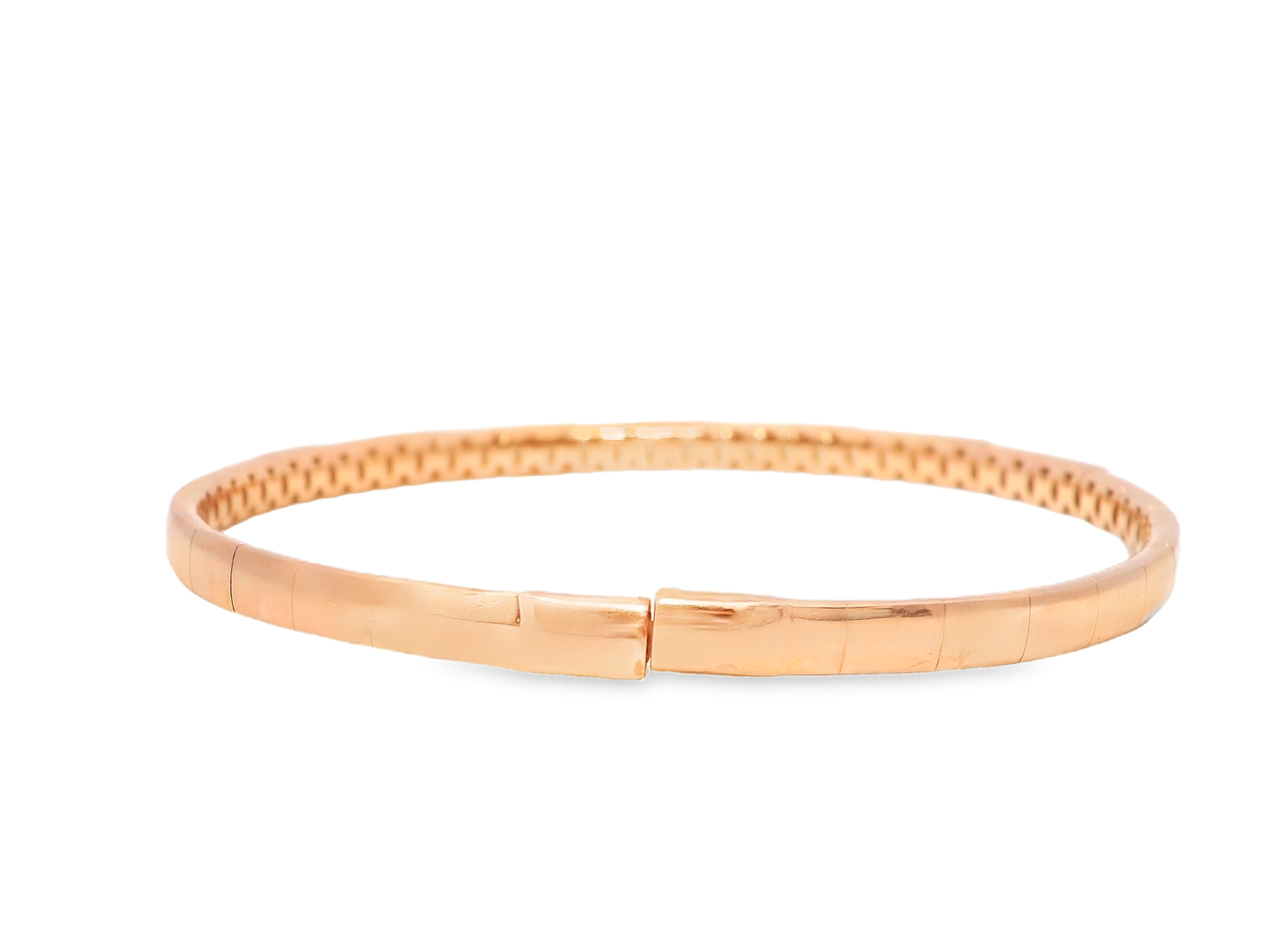 0.67CT Diamond Bangle 18k Rose Gold