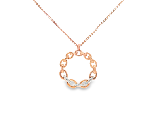 0.06CT Diamond Pendant 14k Gold