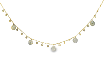 0.65CT Diamond Pendant 14k Yellow Gold