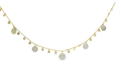 0.65CT Diamond Pendant 14k Yellow Gold