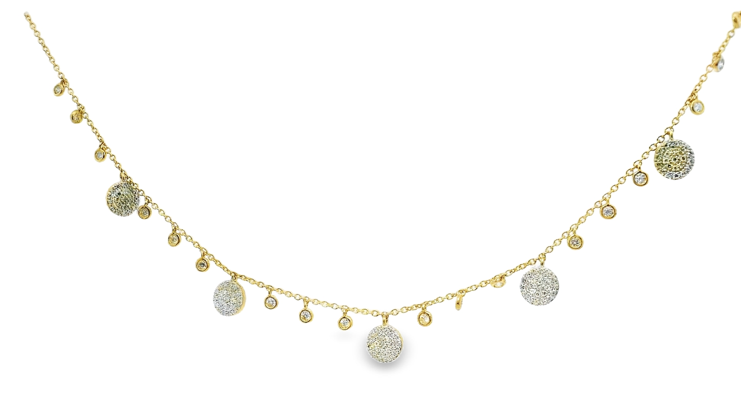 0.65CT Diamond Pendant 14k Yellow Gold