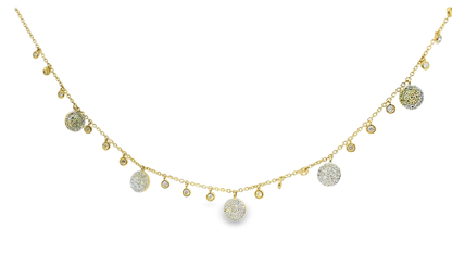 0.65CT Diamond Pendant 14k Yellow Gold