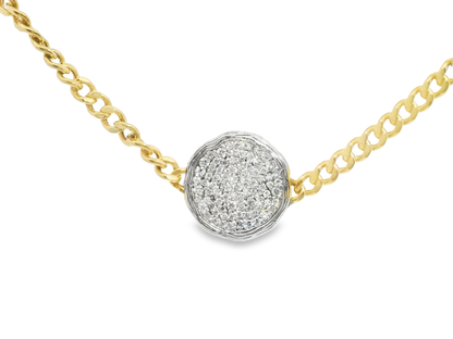 1.20CT Diamond Pendant 14k Yellow Gold