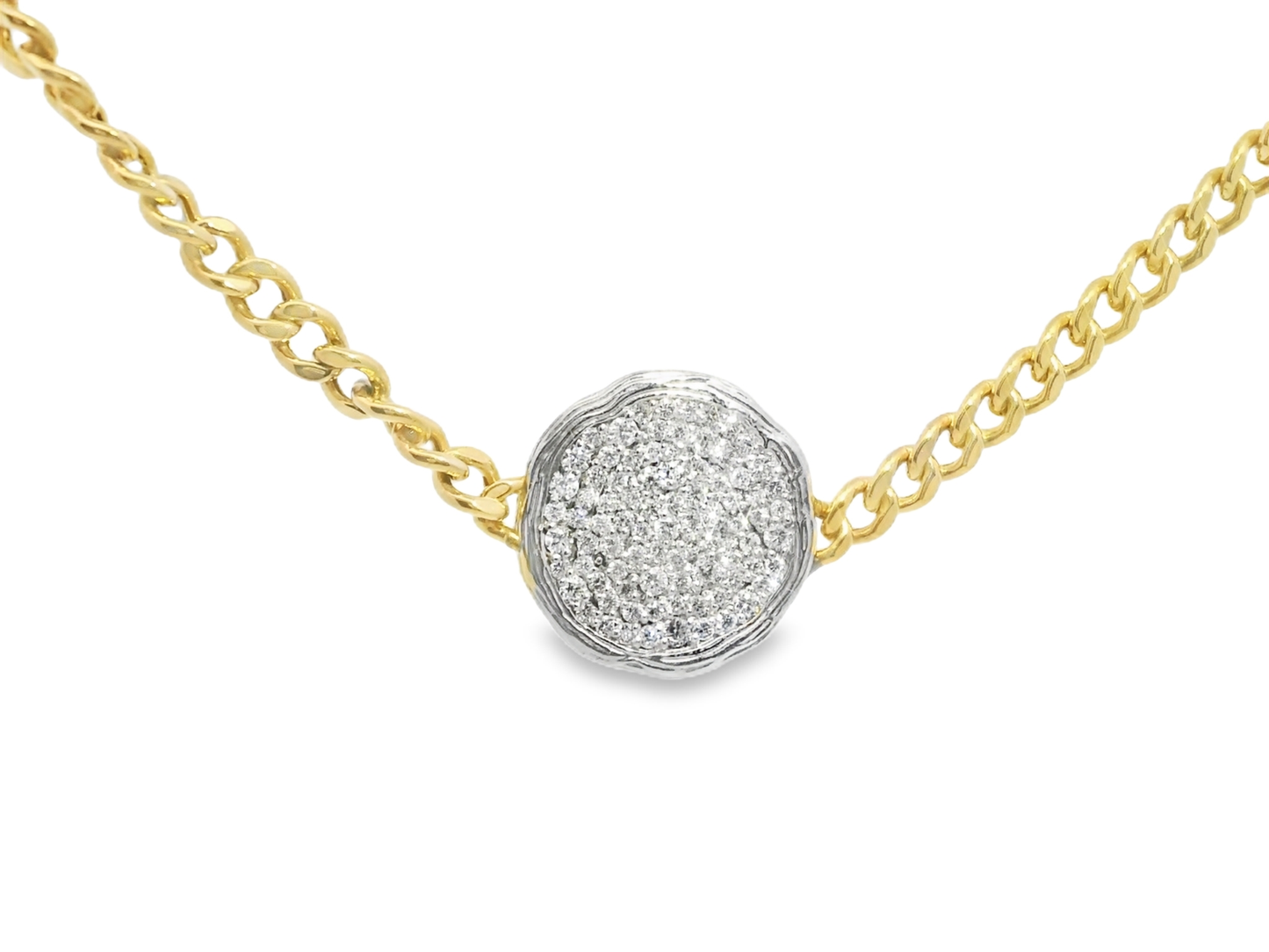 1.20CT Diamond Pendant 14k Yellow Gold