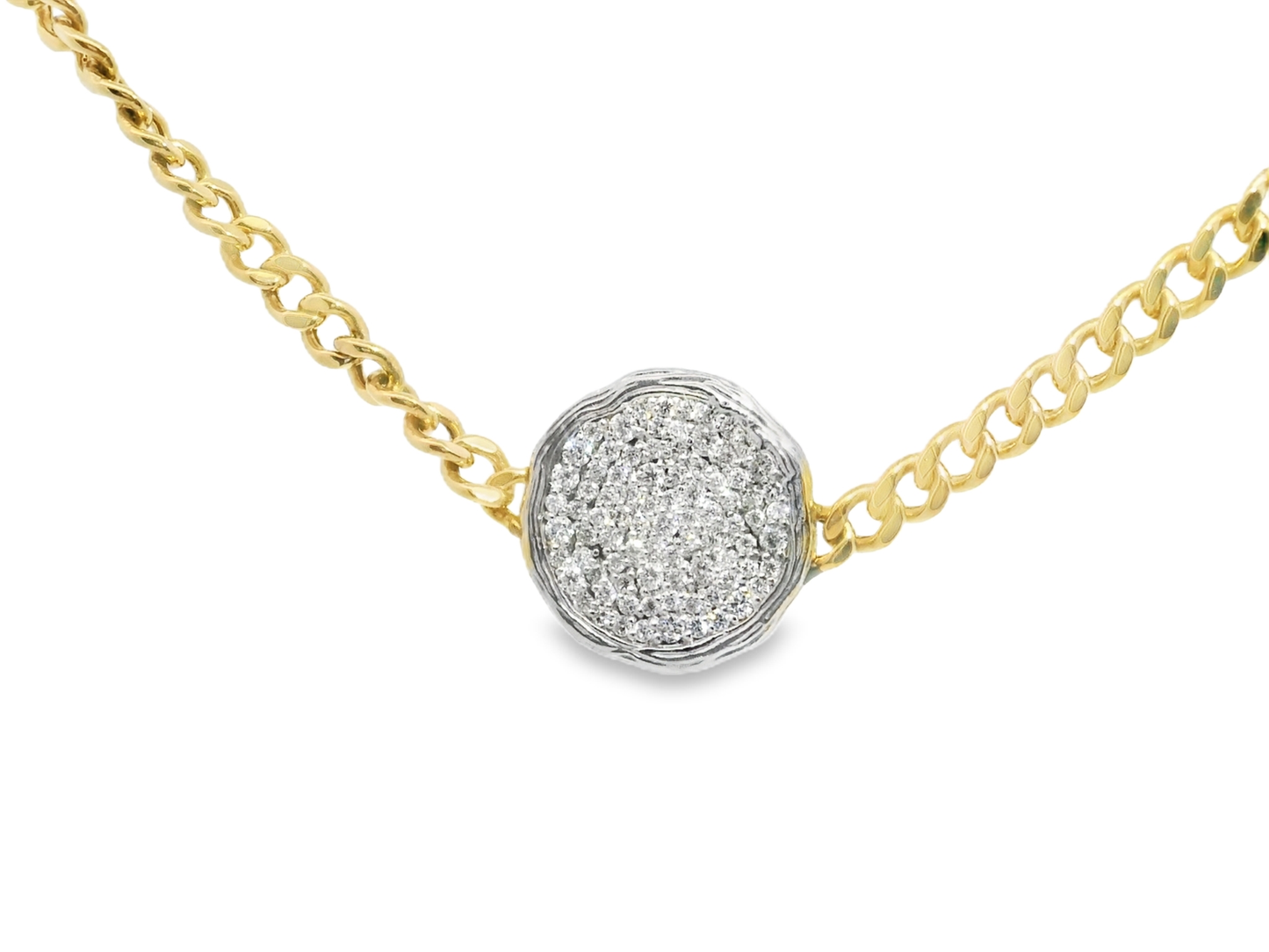 1.20CT Diamond Pendant 14k Yellow Gold