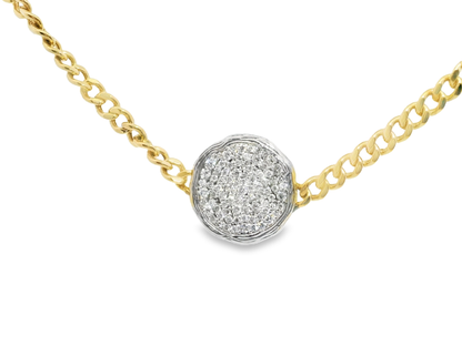 1.20CT Diamond Pendant 14k Yellow Gold