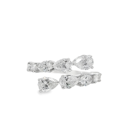 2.67CT Diamond Ring 18k White Gold