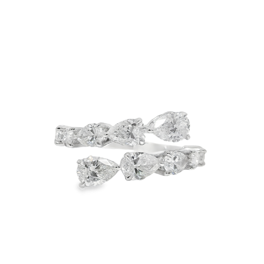 2.67CT Diamond Ring 18k White Gold