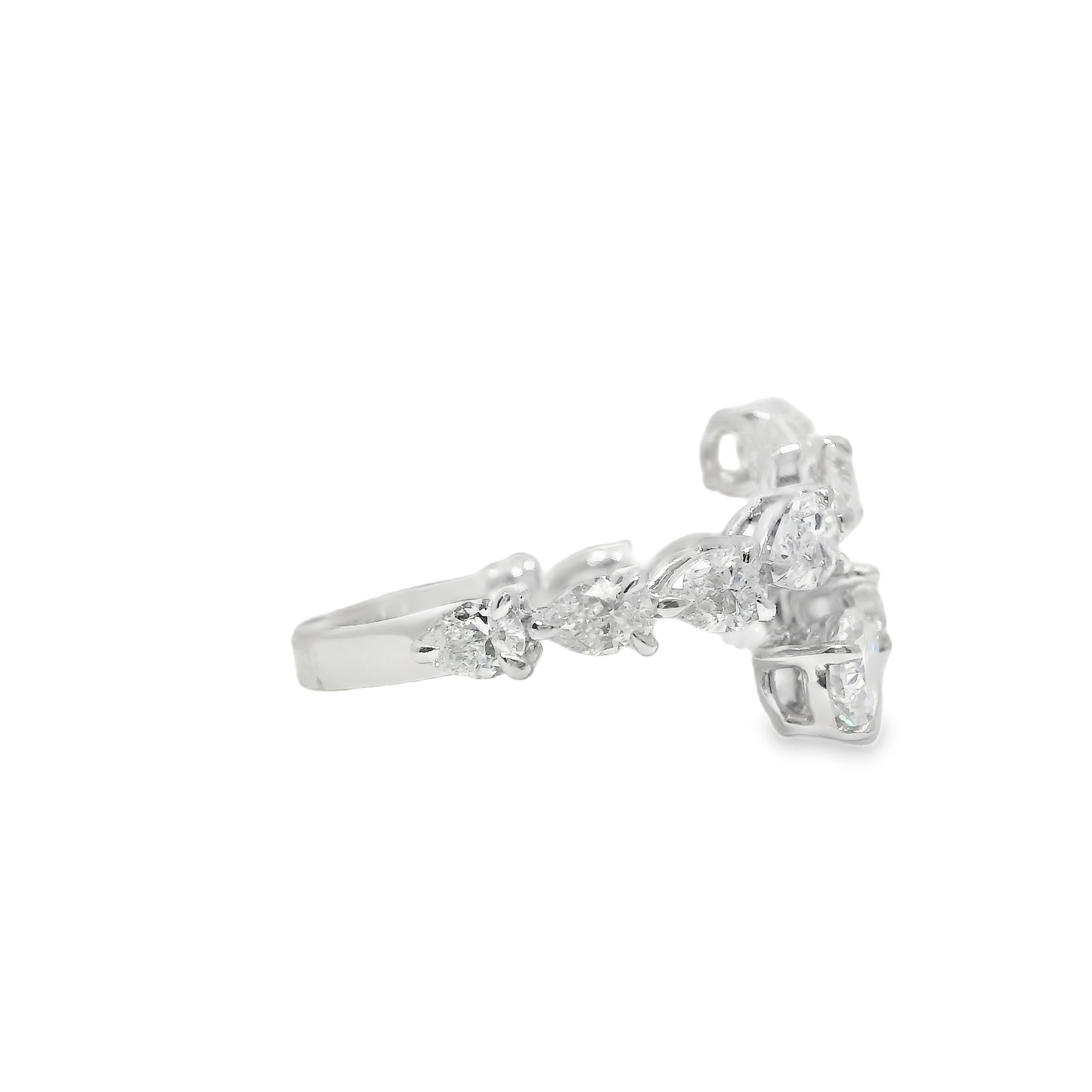 2.67CT Diamond Ring 18k White Gold