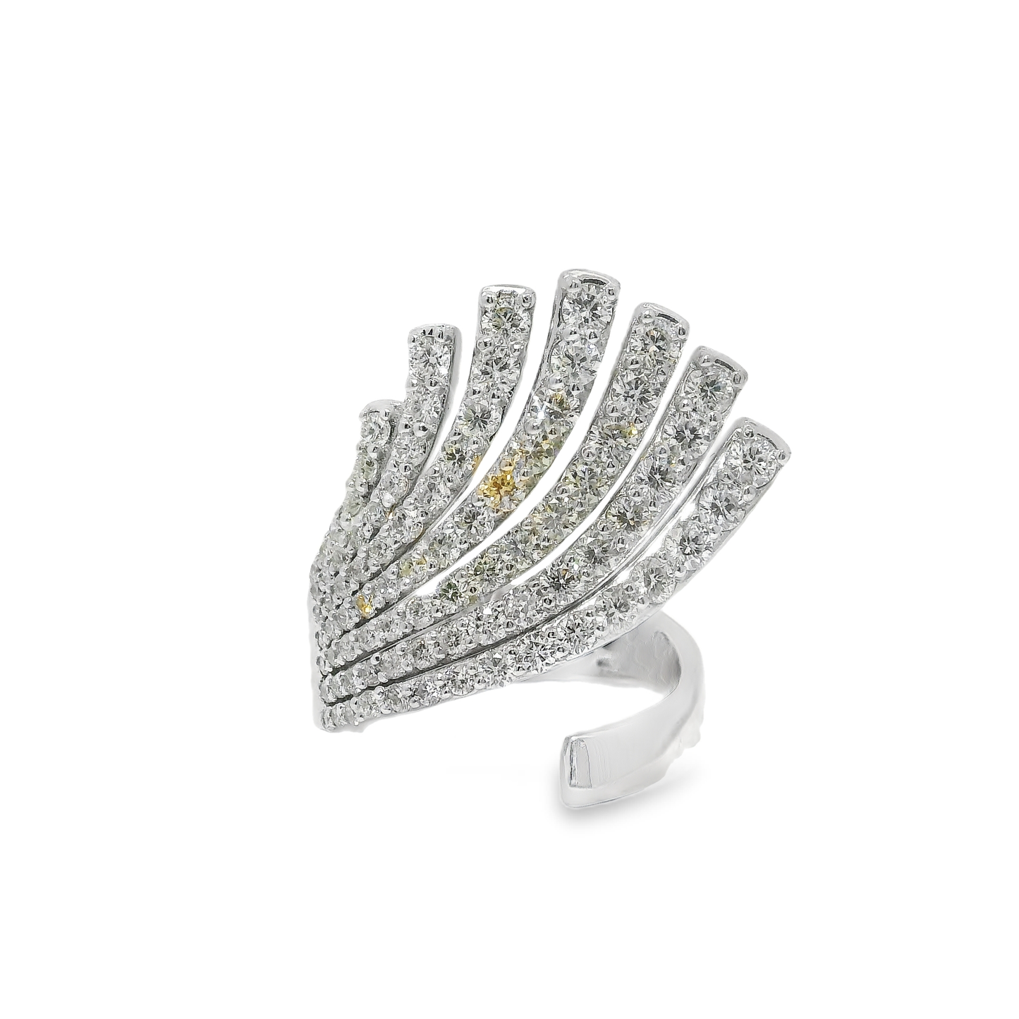 2.60CT Diamond Ring 14k White Gold