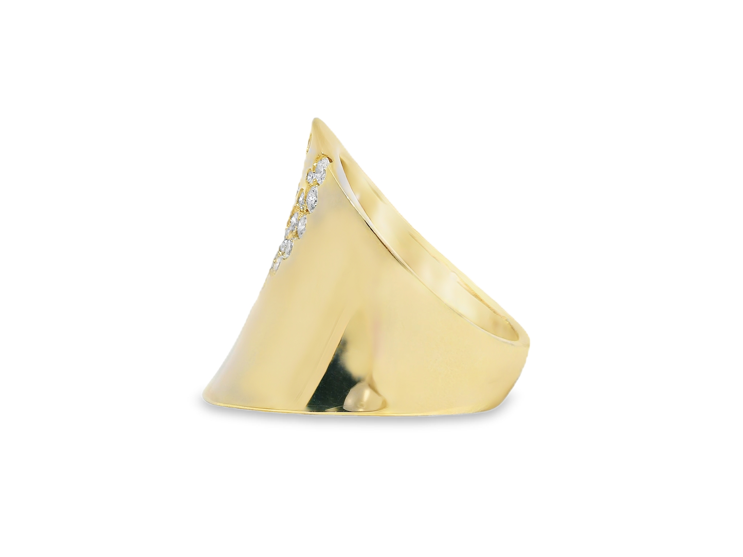 0.92CT Diamond Ring 14k Yellow Gold